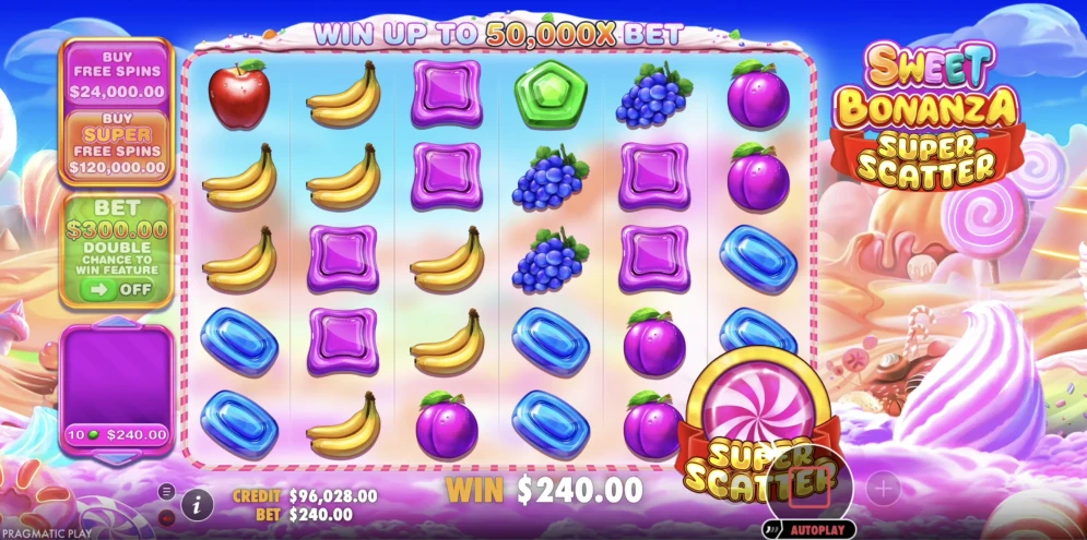Sweet Bonanza Super Scatter Slot